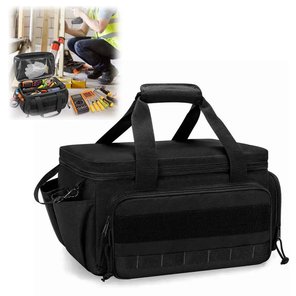 Large capacity Tool storage bag for Electrician Carpenter Multi-functional Non-Slip Base Handbag Durable Portable Tool Storage
