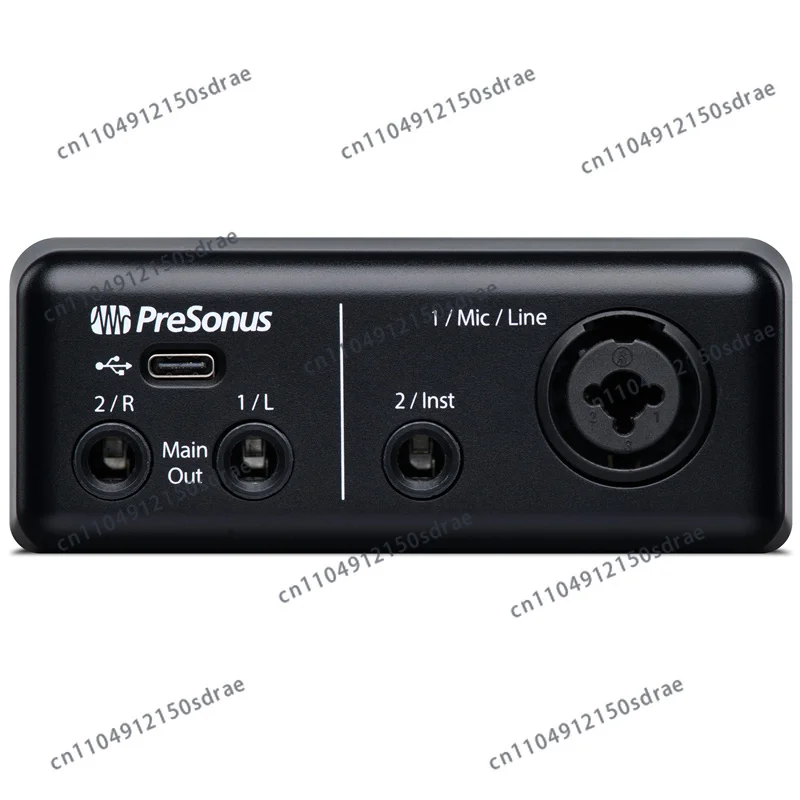 PreSonus AudioBox GO portable USB audio interface 2 in 2 out sound card for professional XLR condenser mics