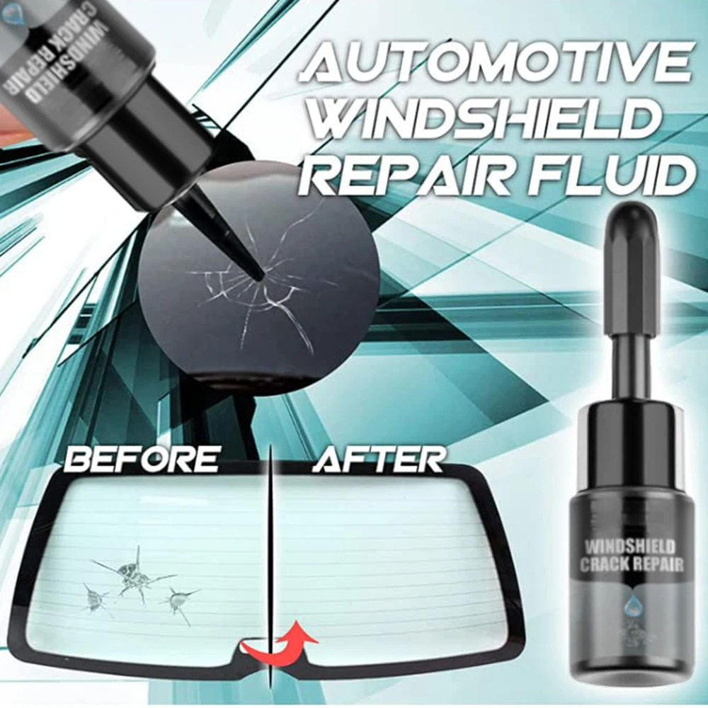 

Windshield Car Crack Repair Fluid Kit Window Mobile Screen Kit Cure Glue Car Glass Scratch Crack Repair Accessories Clean tool