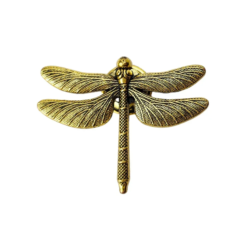 Dragonfly Shape Drawer Handle Wardrobe Knob Zinc Alloy Furniture Handles Antique Furniture Pulls Cabinets Knob For Children Room