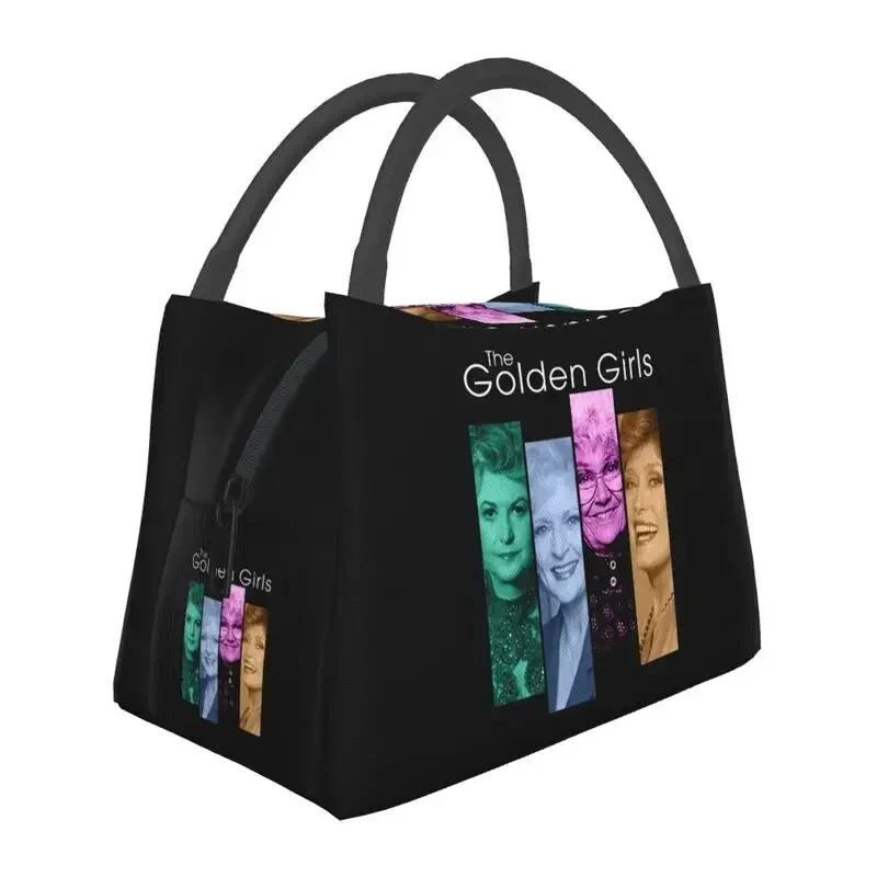 Golden Girls Warhol Pop Art Insulated Lunch Bag for Women Waterproof 80s Sitcom Thermal Cooler Lunch Tote Office Picnic Travel