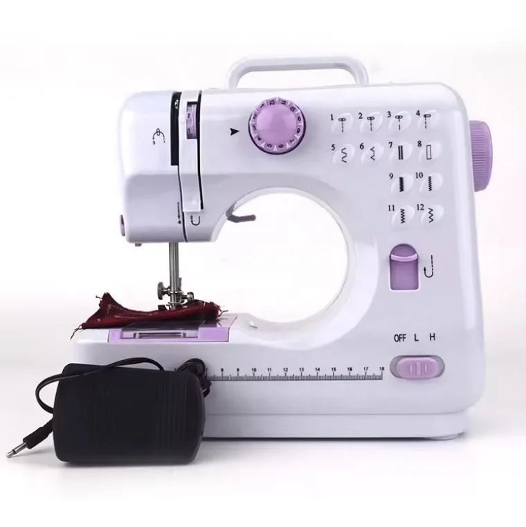 

Portable Mini DC Power Pedal Sewing Machine Household Knitting Electrical Cheap 505A Sewing Machine Manual Feed Made Plastic