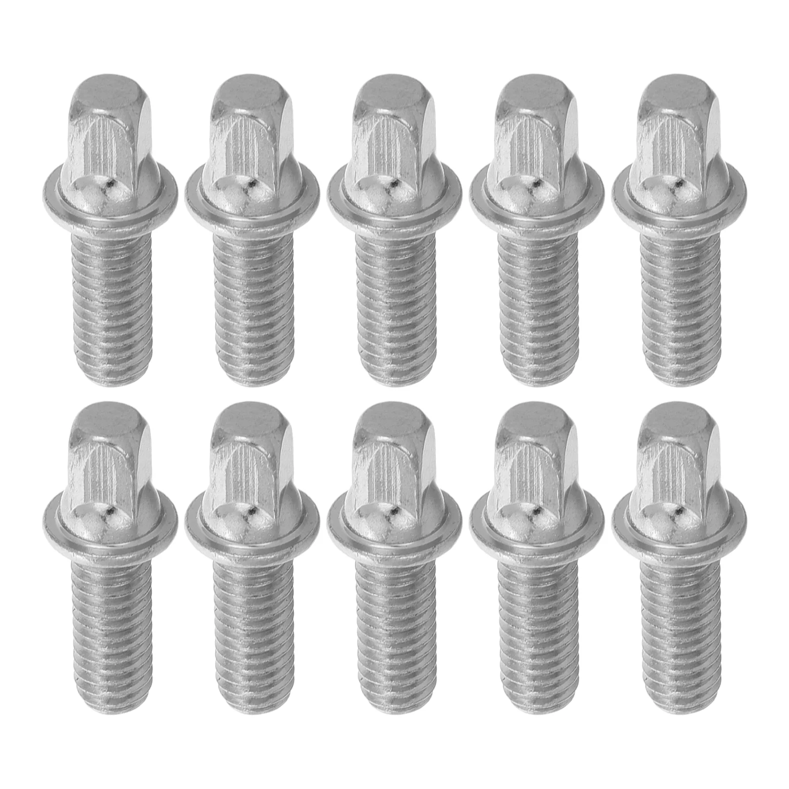 

10 Pcs M6X15mm Metal Drum Screws Hardware for Drum Set Snare Electronic Kits Percussion Repair Accessories