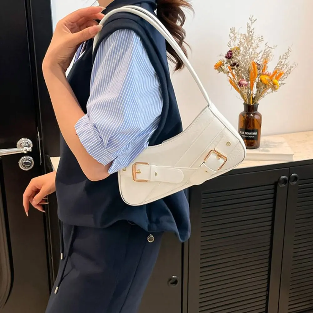 

Винтажный новый дизайн, сумка подмышки с пряжкой на ремне Y2K Harajuku Y2k, сумки на плечо, женская сумка в стиле панк, готика, пряная сумка для девочек