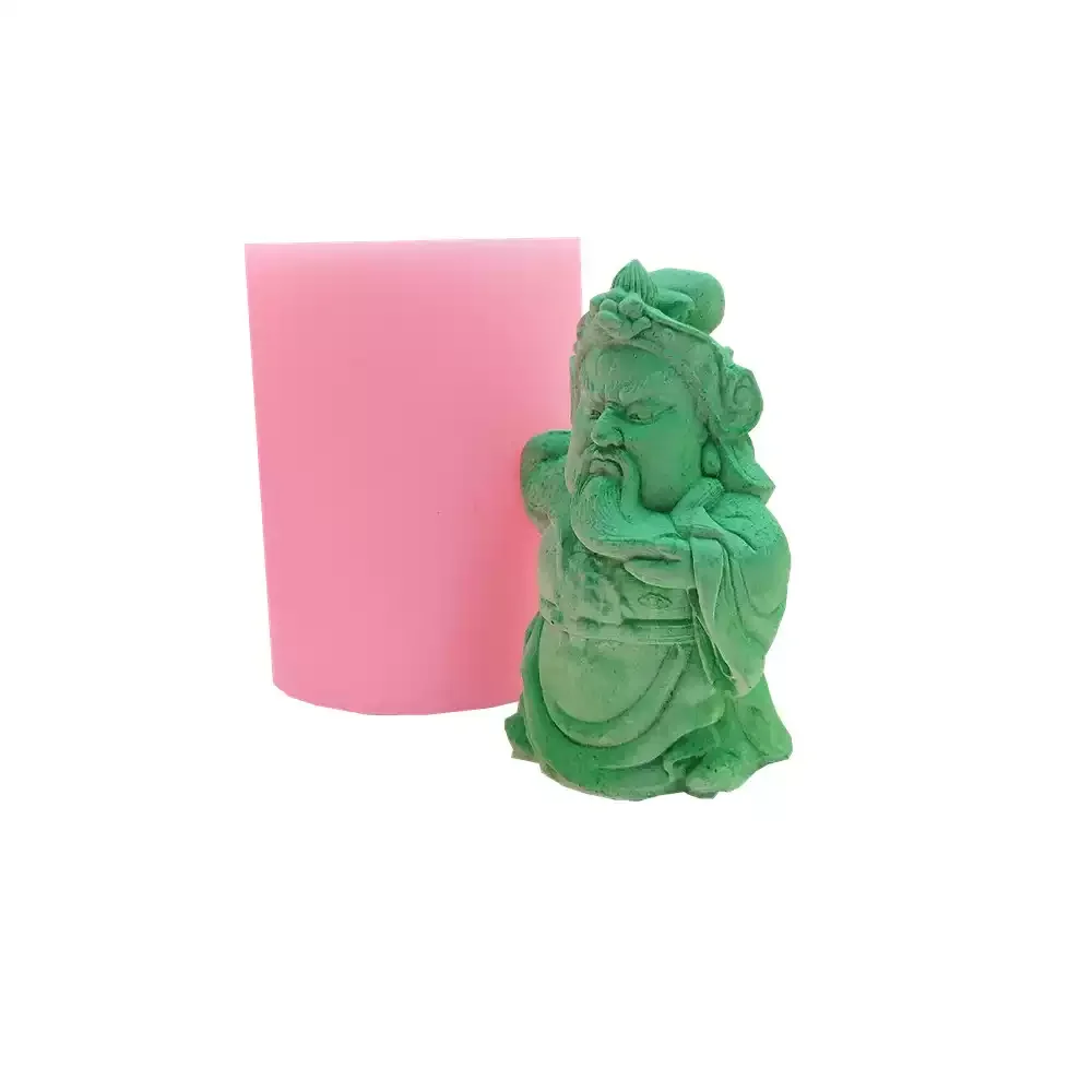 

Buddhism silicon mold for Buddha Guan Gong handicrafts plaster cement resin silicone candle mold