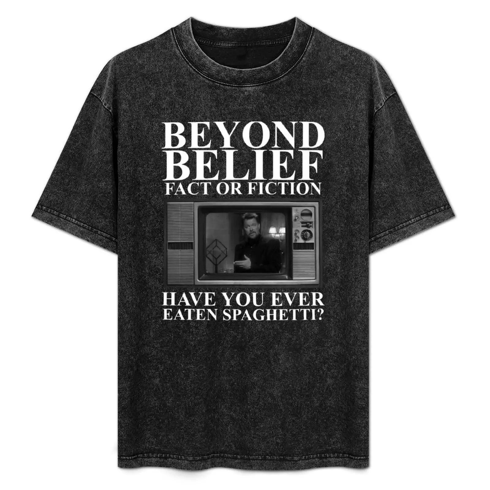 

Have You Ever Eaten Spaghetti T-Shirt Stylish Print Short Sleeve Tee