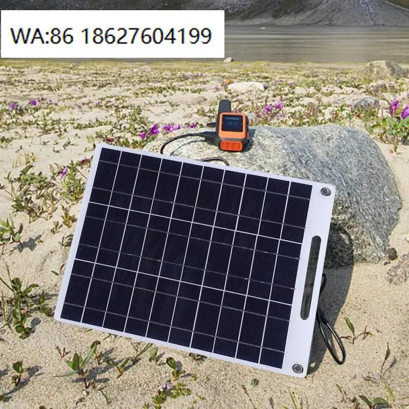 

100W 12V 18V ETFE Solar Module, Semi-flexible Monocrystalline Panel Home RV Off Grid Charging