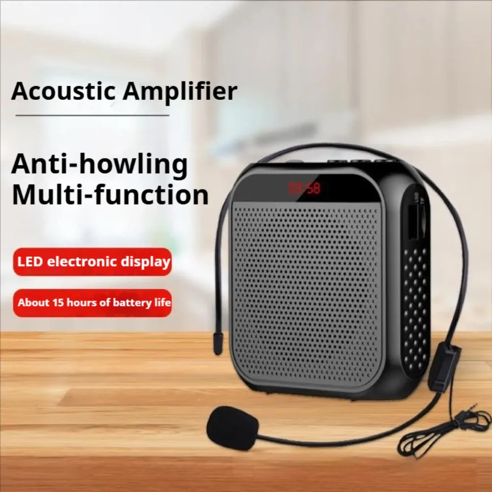 Portable Voice Amplifier Teacher Teaching Tour Guide Mall Waist Wearable Loudspeaker Player for Public Speaking