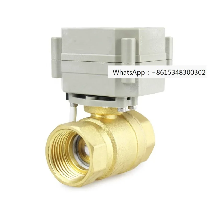 5V 12V 24V DC  2-way  motorised brass ball  water tank float valve with plastic ball