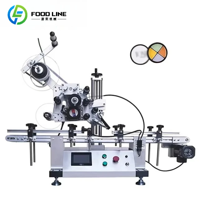 Table Top 50ml 100g Cosmetics Bottle Labeling Machine Flat Surface Bottle Labelling Machine Customized