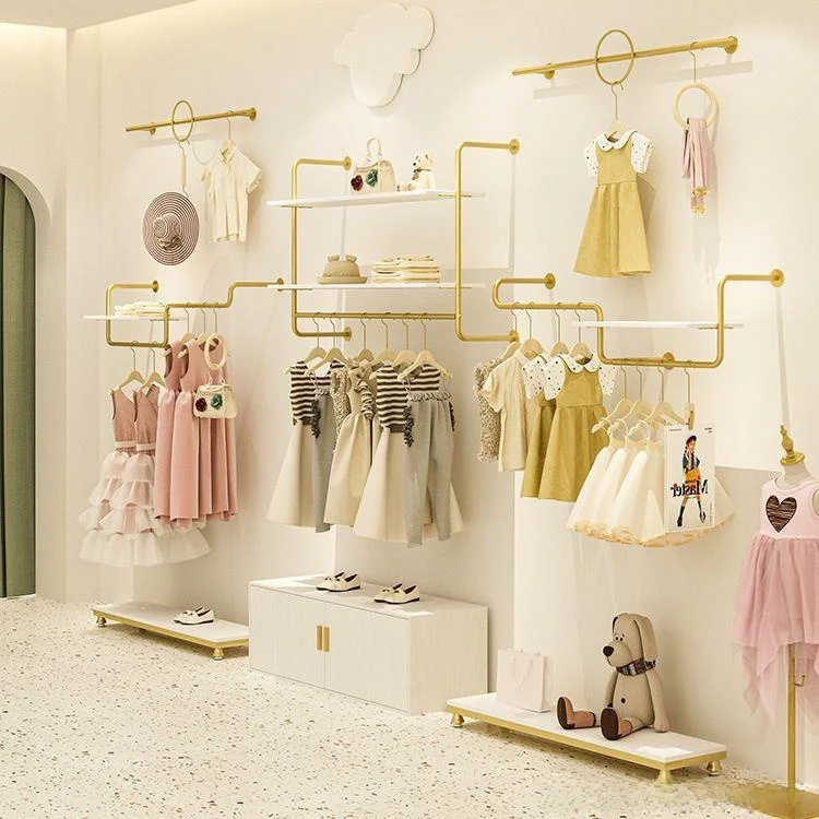 presentoir-mural-dore-pour-vetements-d'enfants-etagere-combinee-cintre-mural-presentoir-d'islande-cintre-de-presentation-de-vetements