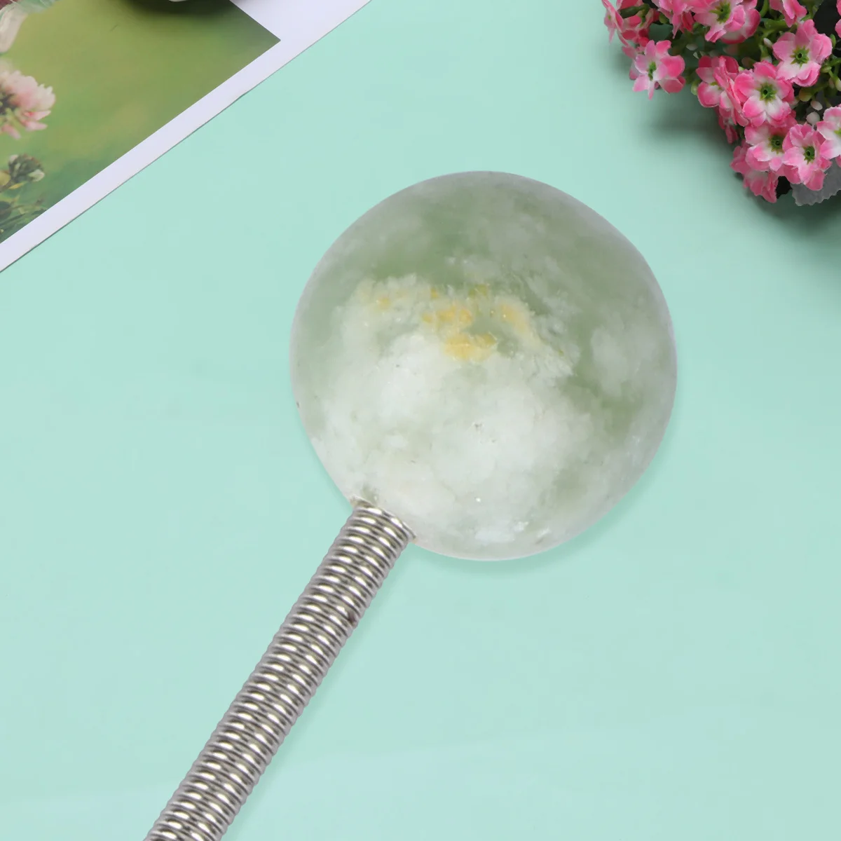 

Ручной сферический массажный молоток из натурального нефрита для компактного инструмента для ударной терапии для ежедневных мышц