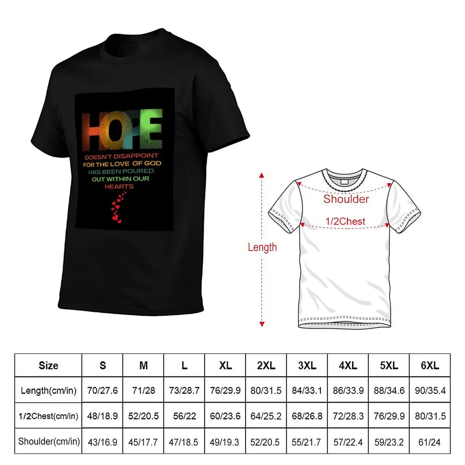 HOPE DOESN'T DISAPPOINT T-Shirt anime anime tshirt men clothing