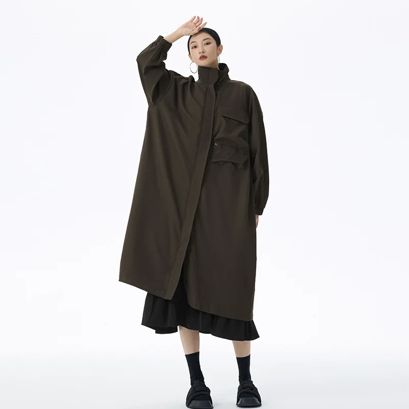 

SuperAen Тренч женский весенне-осенний длинный корейский длинный костюм на шнуровке