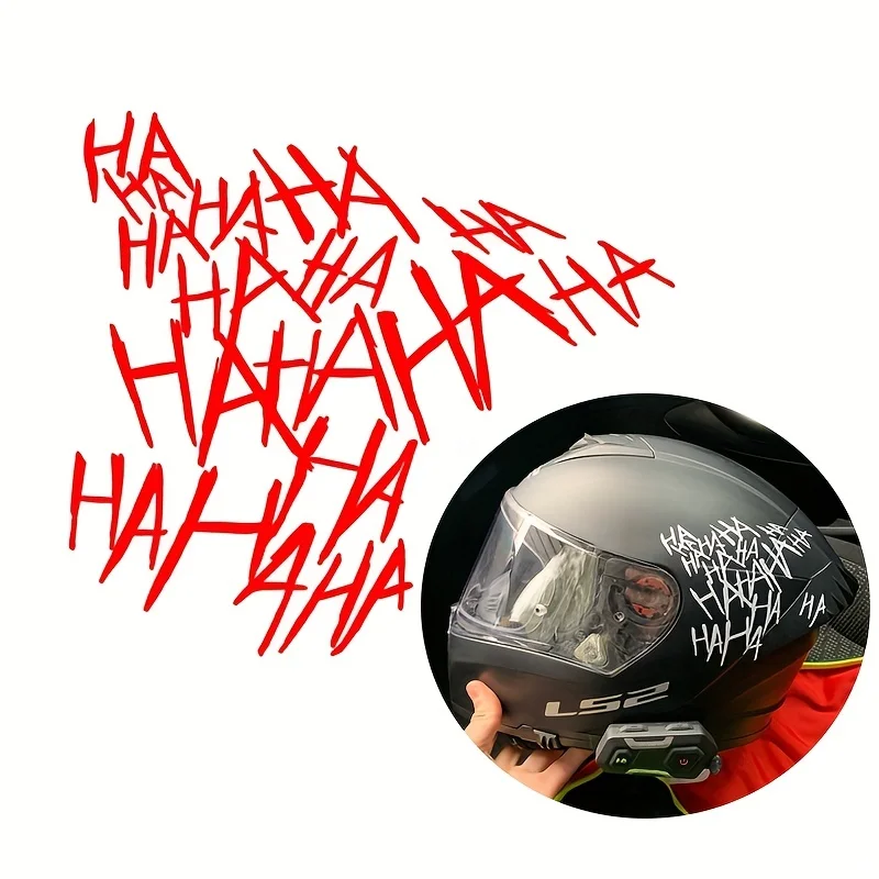 Laughing Haha Car Stickers, Motorcycle Luggage Art Scratches Personalized Decals, Motorcycle Stickers, Motorcycle Decoration, Ca