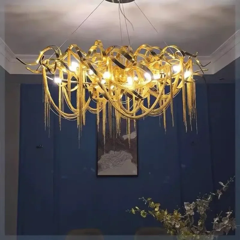 

GHJUYIOL Creative and personalized villa and hotel lobby chandeliers for living room, dining room, and dining room