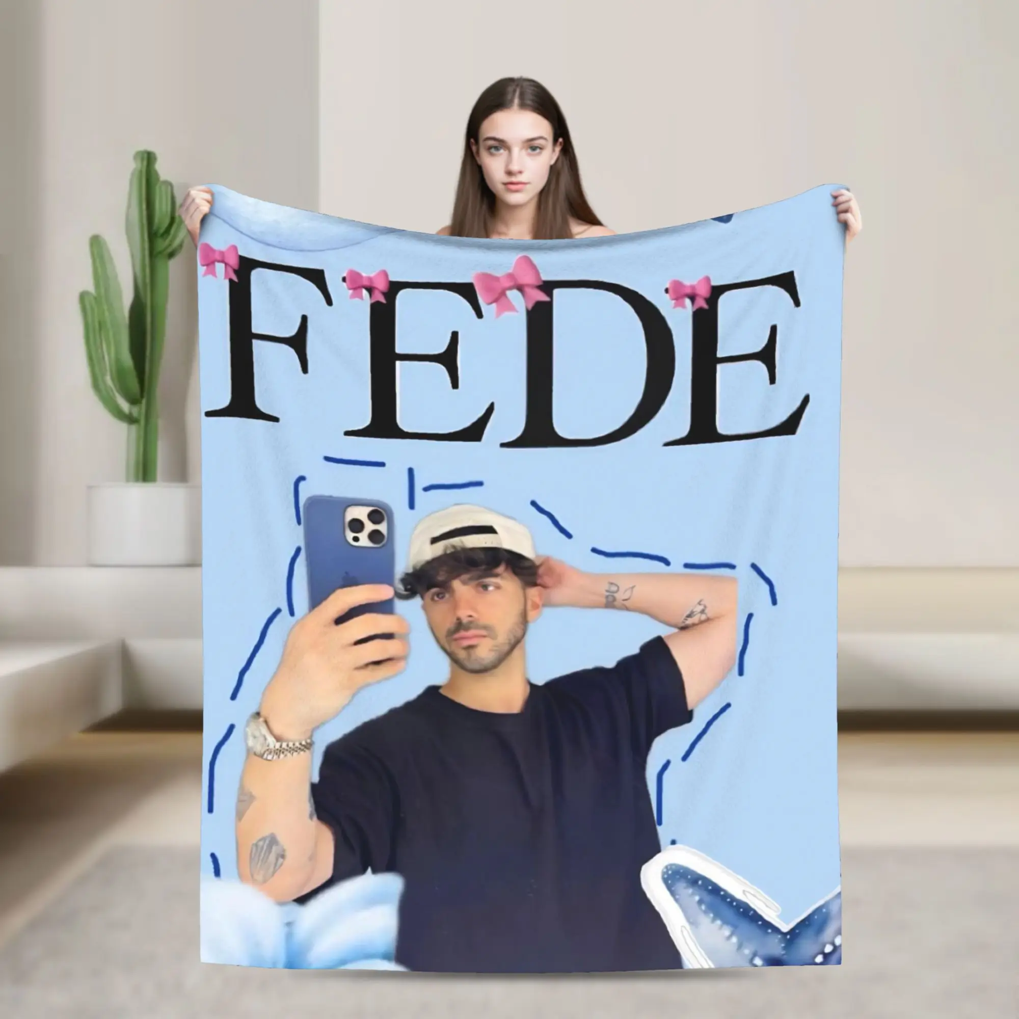 

Плед F-Fede V-Vigevani, разные размеры, супермягкий и теплый, для дивана, кушетки и кровати