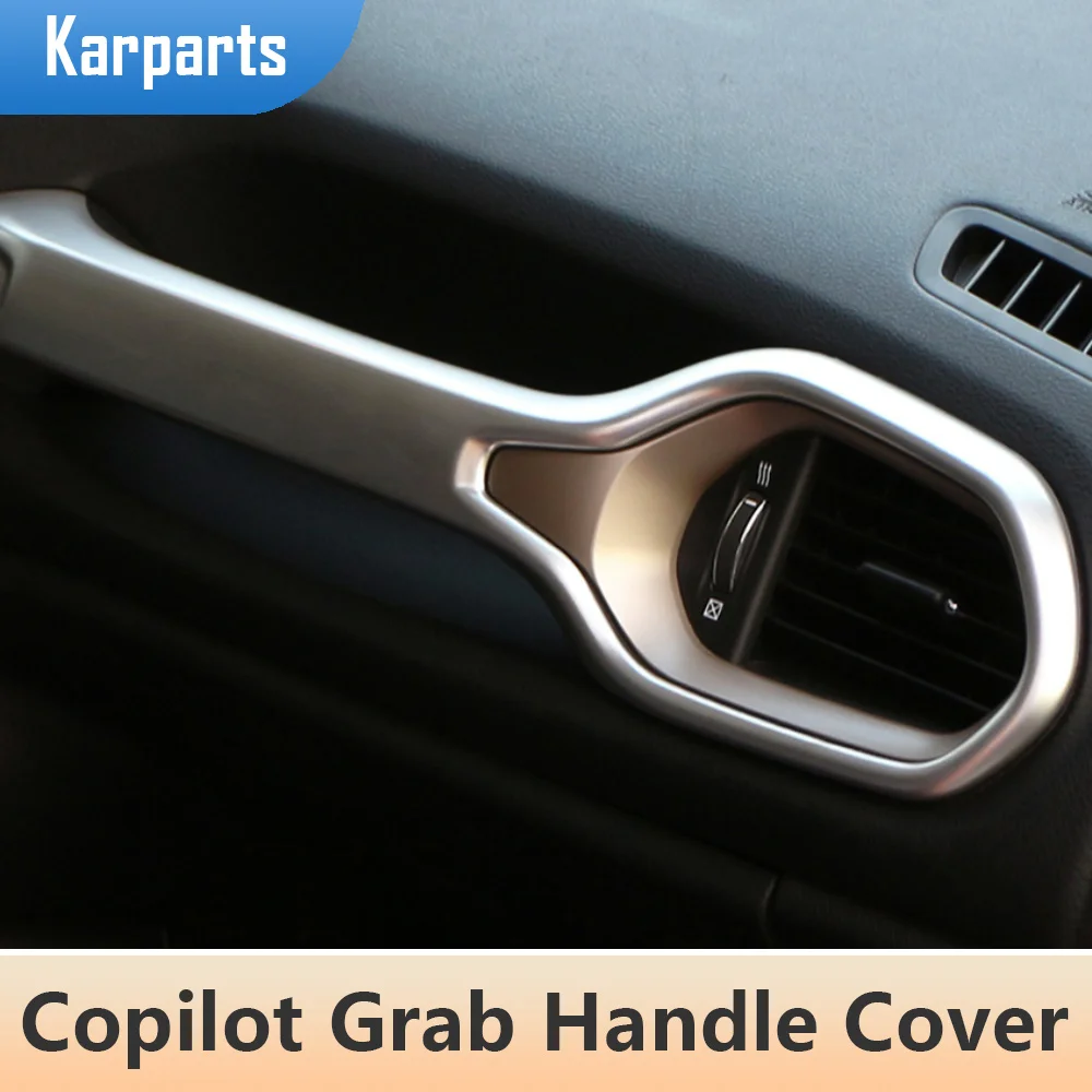 

Car Copilot Grab Handle Cover Decoration Sticker Trim for Jeep Renegade 2014 - 2021 Styling Interior Accessories