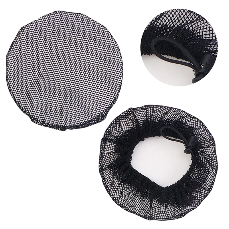 Small Hole Black Elastic Mesh Snood Hair Net Bun Cover for Ballet Dance Nurse Professional Elastic Mesh Cover