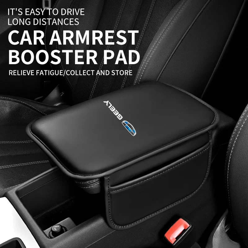 Car Handbox Heightening Central Armrest Protective Elbow Pad For Geely Geometry C Coolray GX3 Emgrand Tugella Azkarra Okavango