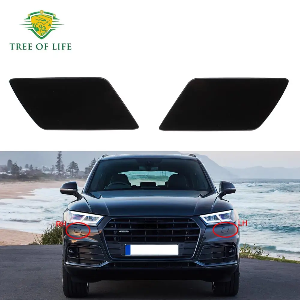 

Для Audi Q5 2018 2019 2020 2021 передний бампер, лампа омывателя, распылитель, чистка привода, крышка 80A 807 753/80A 807754