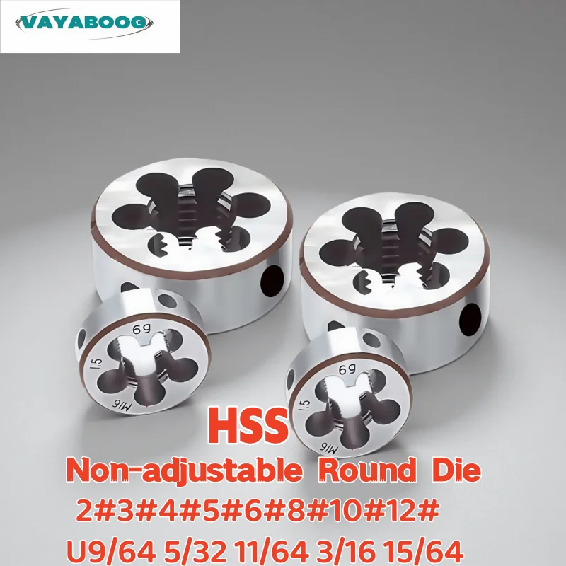 

HSS high-speed steel high-precision threaded circular dieUNC UNF UNS 2/3/4/5/6/8/10/12/ 9/64 5/32 11/64 3/16 15/64