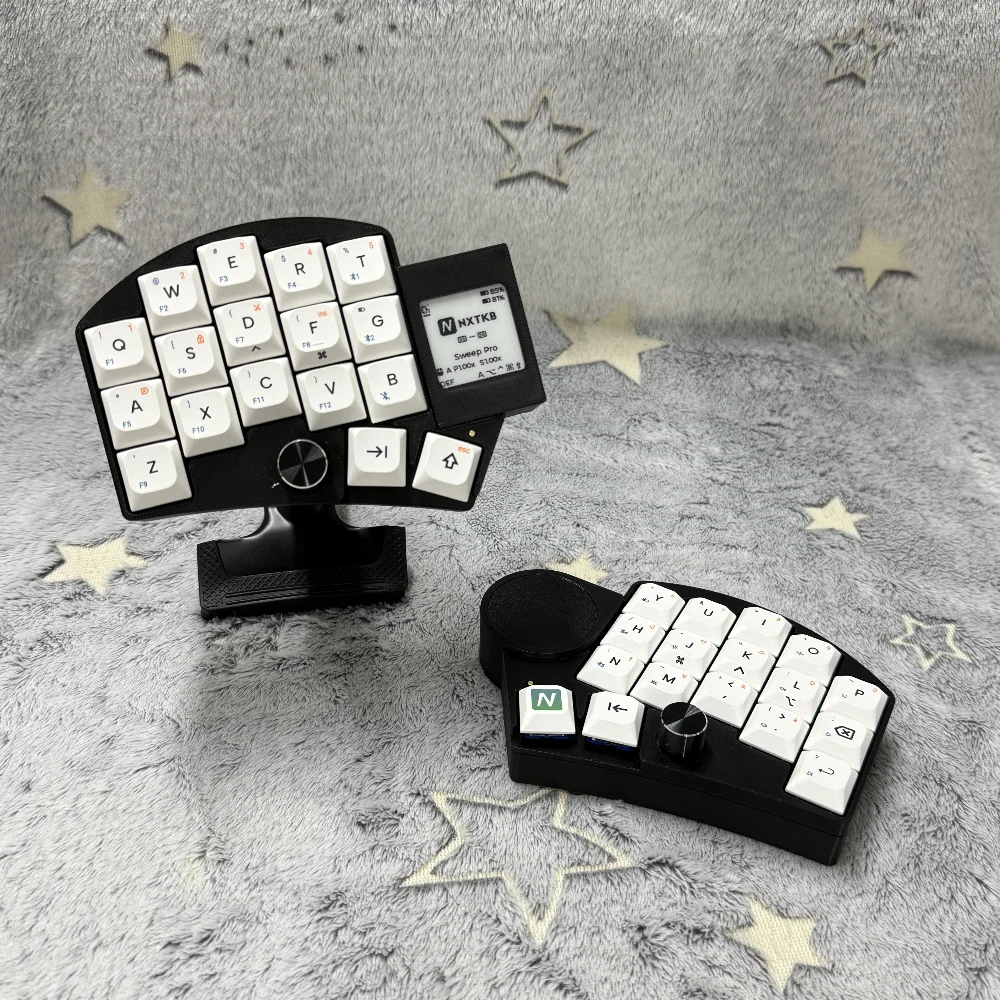 Ferris Sweep Pro Low Prifile Split Keyboard Customized Hot Swap Wireless ZMK for Ergonomic Magnetic Attraction Gaming Keyboard