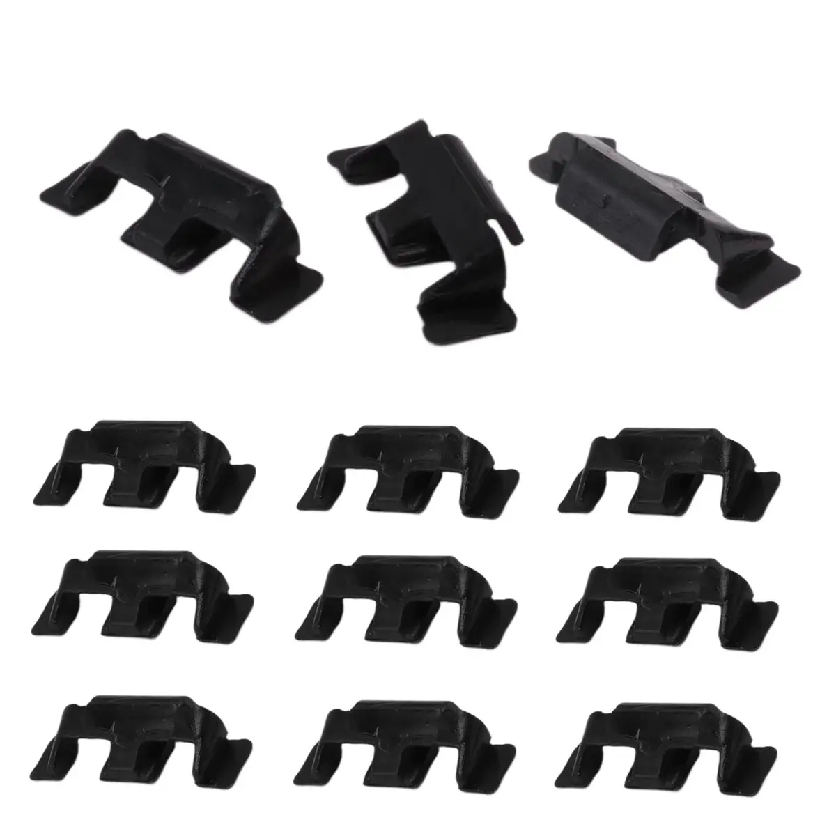#96P Headlight Decoration Ring,12pcs Car Headlight Trim Ring Clips for Mini Cooper (Black)