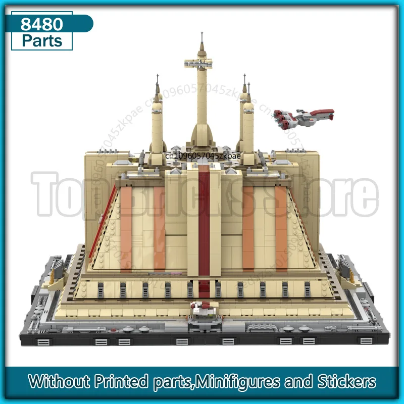 UCS 寺院 MOC ビルディングブロックジオラマ DIY アセンブリ創造的な建築モデルレンガセットディスプレイコレクションおもちゃギフト