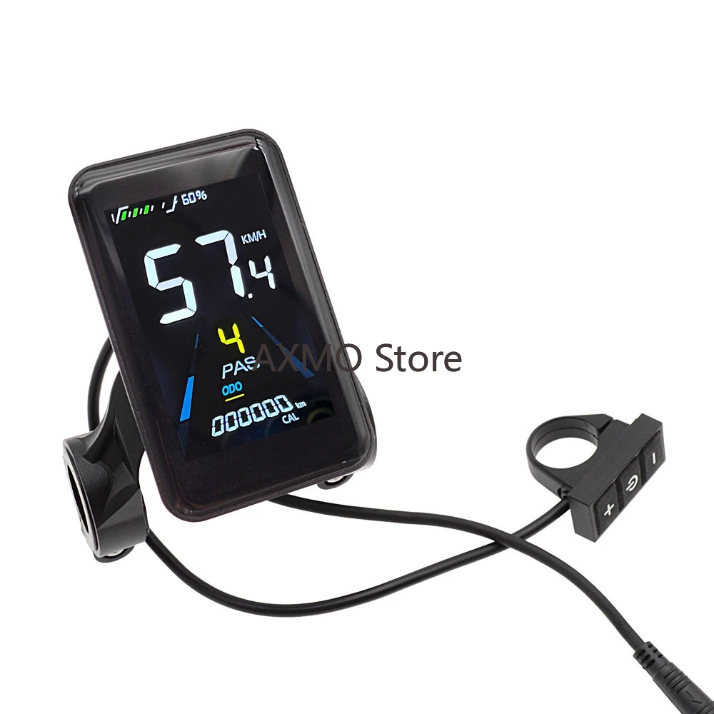 

X3 24V 36V 48V Electric Bike LCD Display Colorful Intelligent Instrument 6Pin Waterproof Speed Displayer