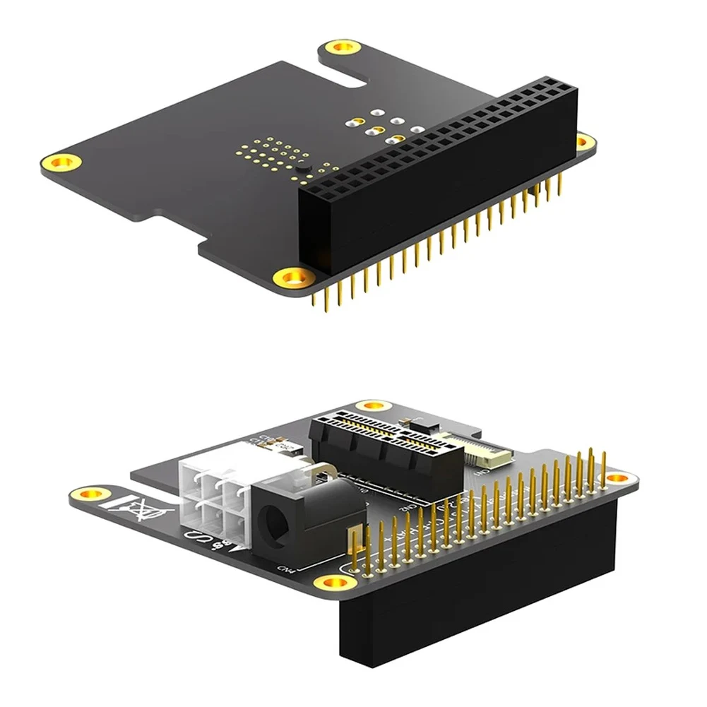 For Raspberry Pi 5 For PCIe Expansion Adapter FFC to For PCIe x1 Slot Board with 40Pin GPIO Header and Mounting Kit
