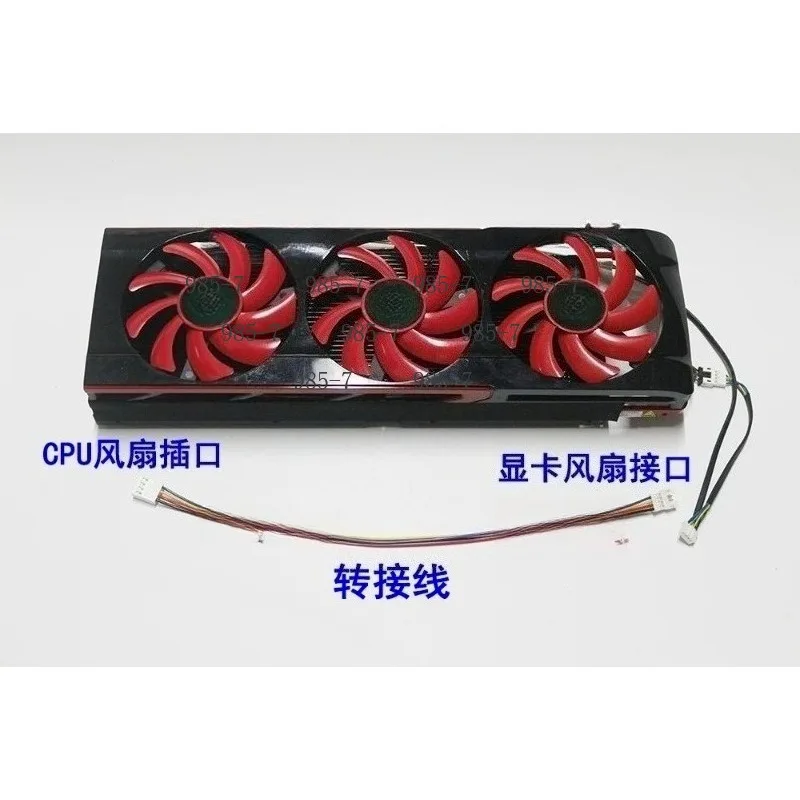 P40 M40 P100 Graphics Card Cooling Modification Accessory, 9CM Ultra-thin Three Fan New Version