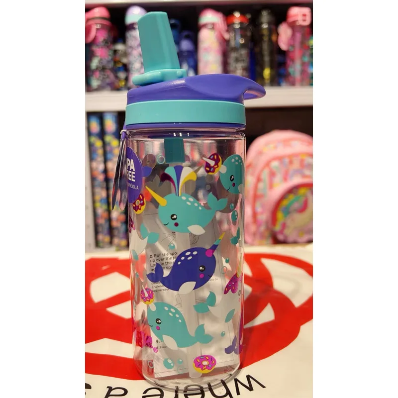 Genuine Australian Smiggle Silicone Spout Kettl 440ml Children Stationery Student Cute Large Water Cup Student Gift