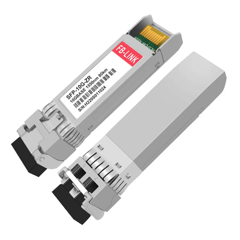 10G ZR 1550nm 80KM SFP+ Singlemode Fiber Optical Module DDM compatible with Cisco Mikrotik ubiquiti  Mellanox switch