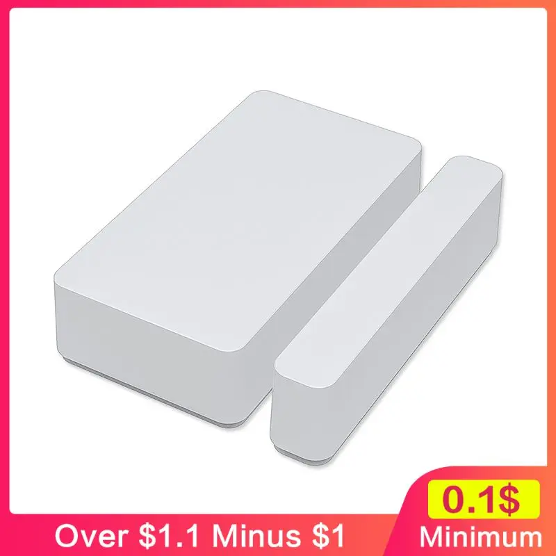 6.5ua Tuya Smart Door Sensor Security Protection Smart Home 2.4ghz Door Open Closed Detectors Easy To Use Sensor White