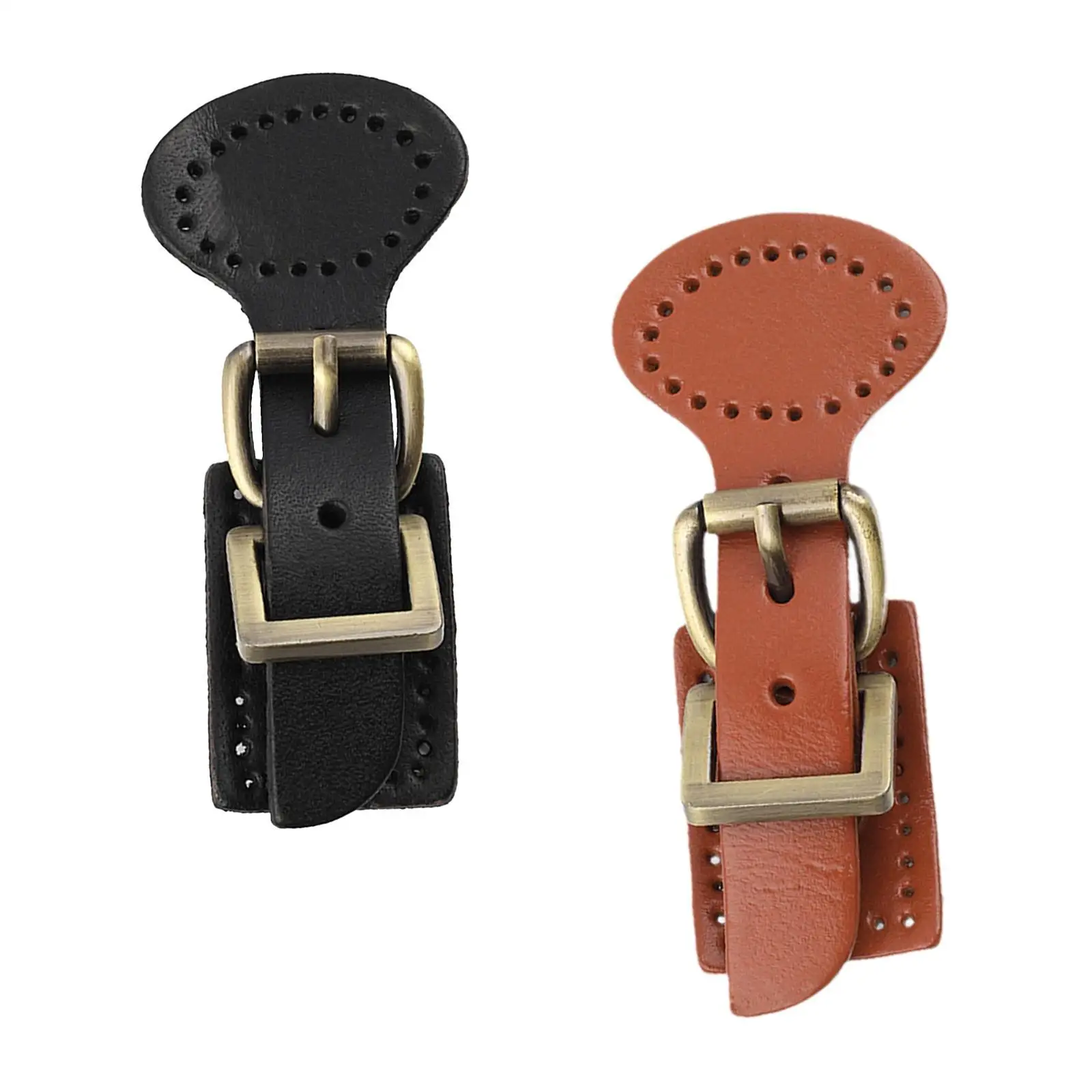 Sew on Leather Buckle Clasp Purse Fastener for Handbag DIY Craft Bag Making Hardware Accessories Supplies