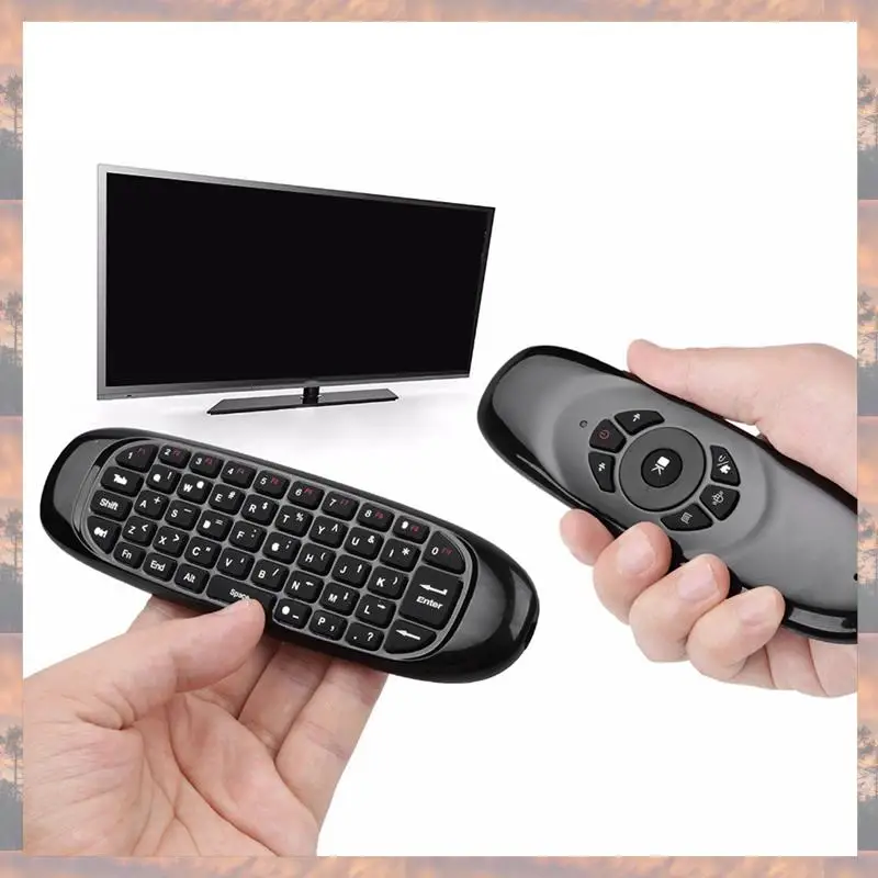 N75R-3X 2.4G Air Mouse Tastiera wireless Telecomando per Android TV Box Computer Versione inglese Giroscopio a 6 assi