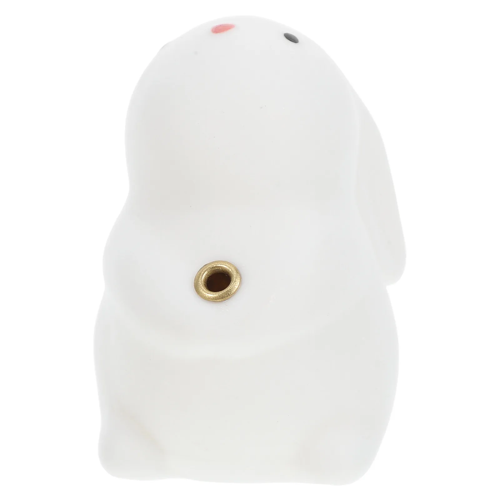 White Ceramic Bunny Incense Burner Functional Stick Holder Calming Atmosphere Creator Home Meditation Essential Fragrant Incense