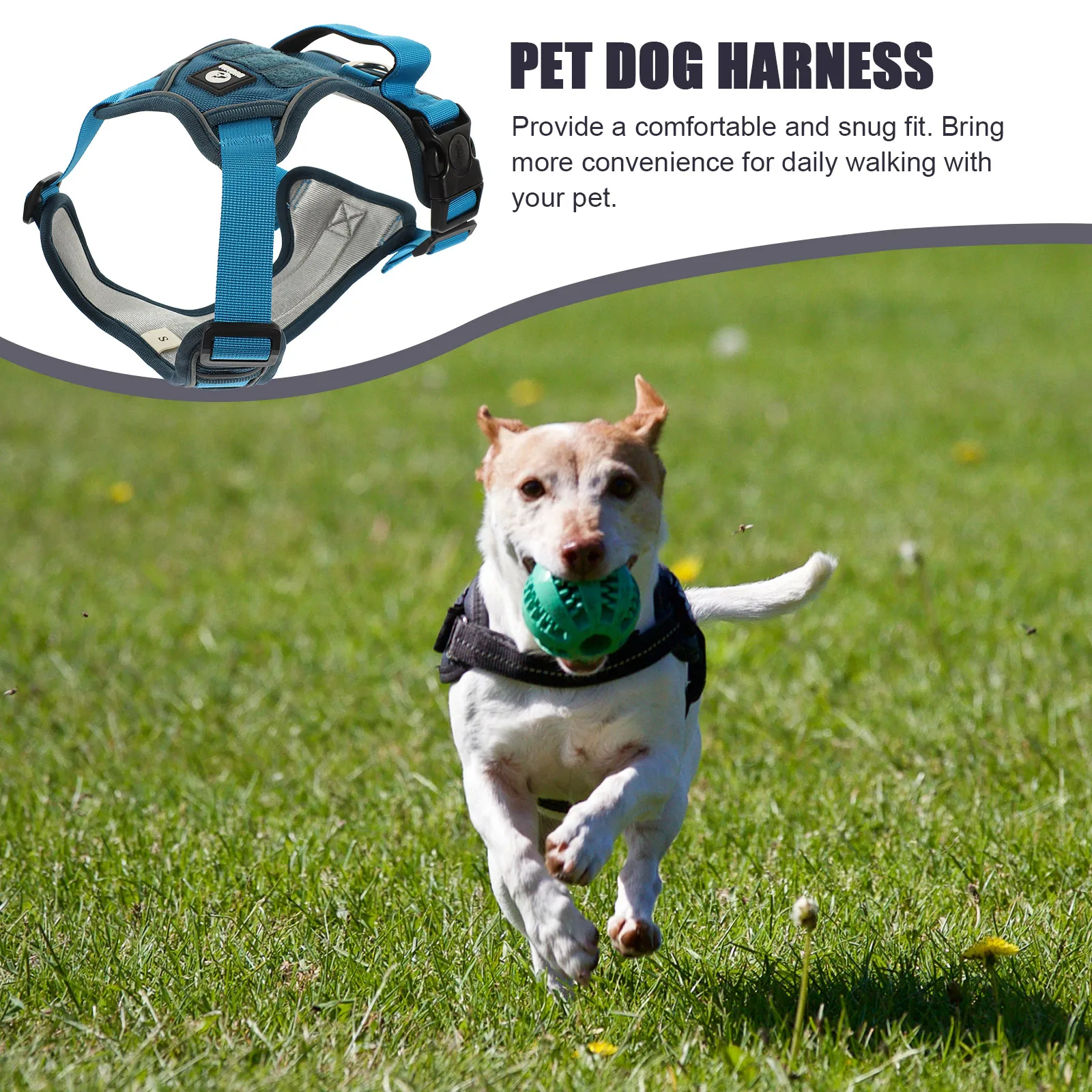 

1pcs Adjustable Dog Oxford Cloth Reflective Sweat Absorbing Easy Wear Light Comfortable Durable for Small Large Puppy for Small