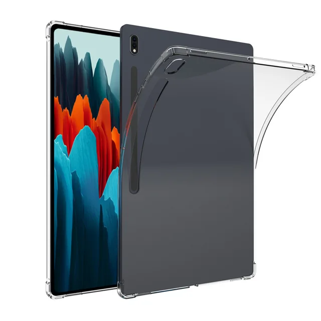 Przezroczyste etui do Samsung Galaxy Tab A8 10,5 cala S6 Lite 10,4 cala A7 A7 lite S7/S8/S9 11 cali Miękka poduszka powietrzna Tpu Cover Funda