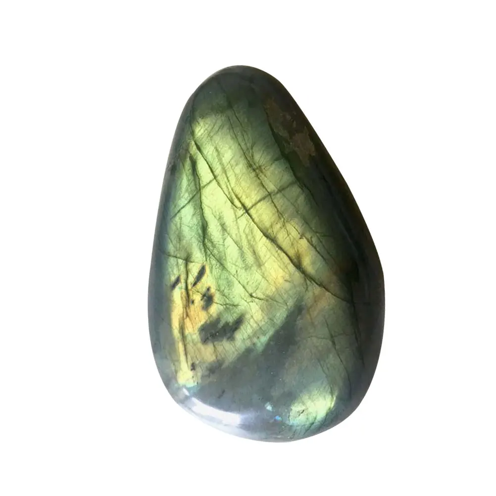 

1 pc Natural Moonstone Hand Grip Stone Smooth Polishing Plaything Desktop Ornament Fish Tank Decor Diy Pendant Craft Blue Luck