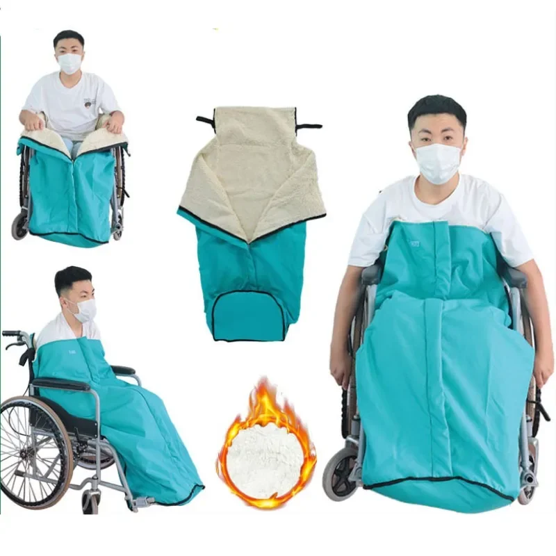 Wheelchair Windproof Blanket Cover Warm Cold Proof Thickened Waterproof Elderly Wheelchair Cover Outdoor Knee Leg Warm Blanket