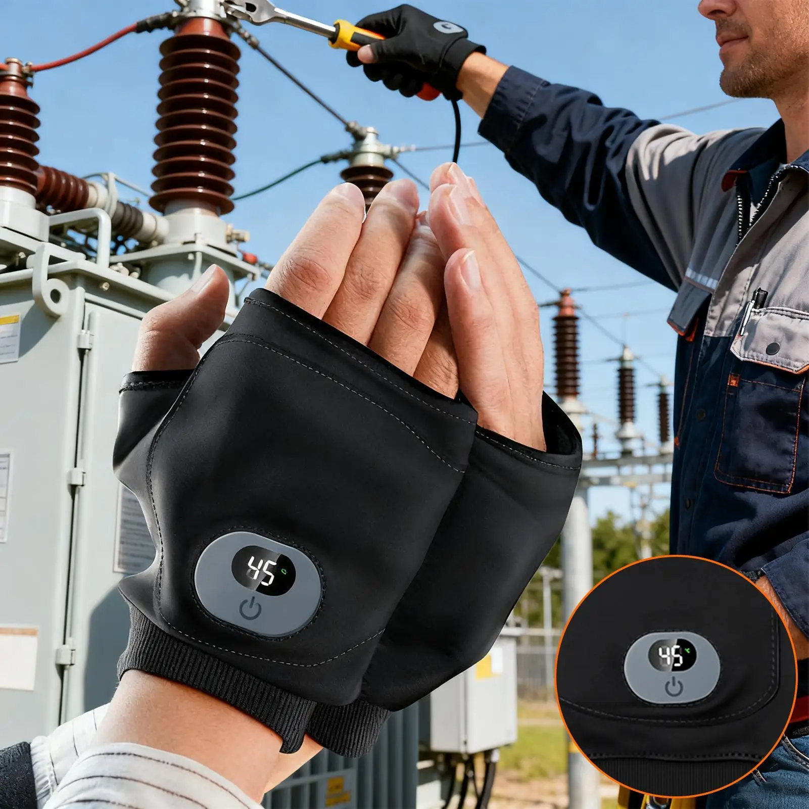 

USB Rechargeable Heated Socks, Anti-Slip Bottom Warmers 1800mAh battery for Men & Women, Winter Sports, Skiing & Outdoor Travel