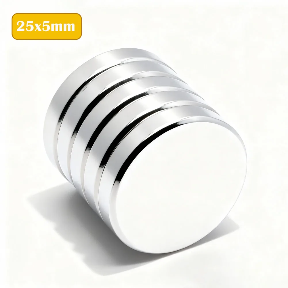 25mmx5mm Super Strong Round Neodymium Magnet Powerful Magnets N35 small Permanent Magnetic NdfeB Refrigerator Magnet 25x5