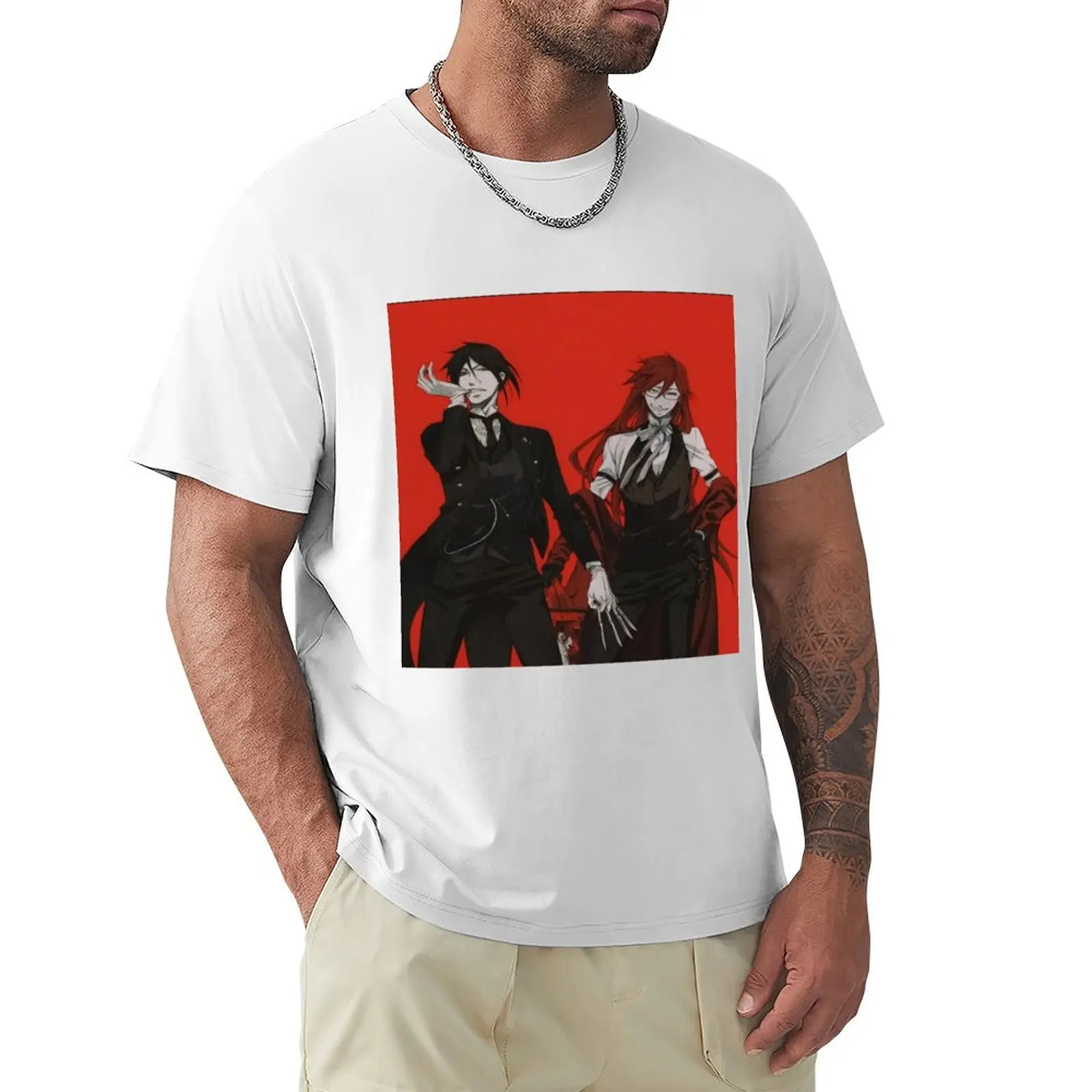 Sebastian Michaelis & Grell Sutcliff T-shirt tops quick drying summer clothes for a boy heavy weight t shirts for men