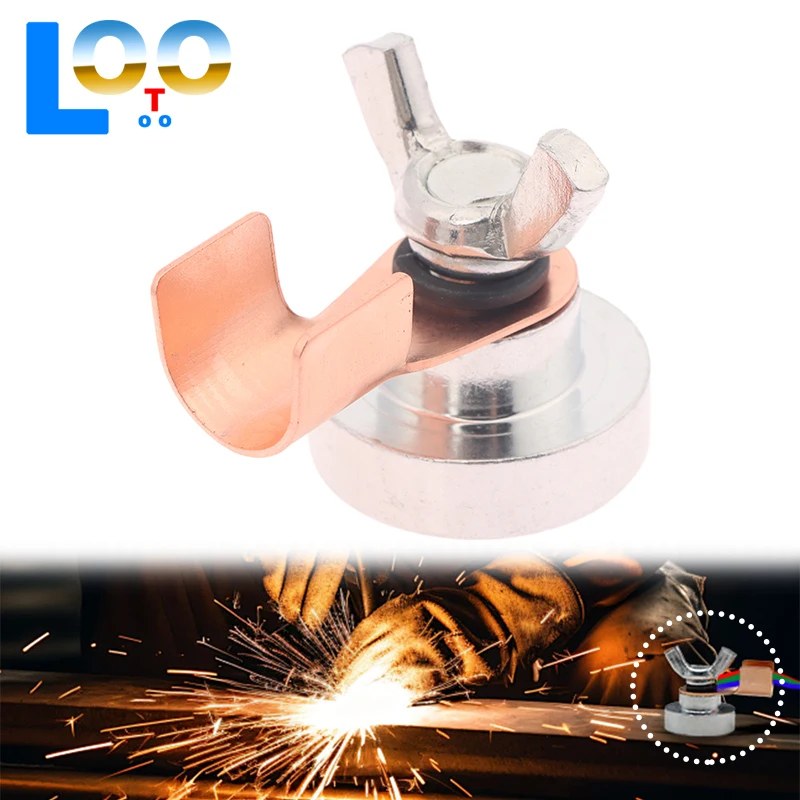 Магнитный сварочный зажим для заземления, металлообрабатывающая магнитная головка, магнитный зажим для заземления, металлическая пластина, сварочный инструмент, плотно приспособление