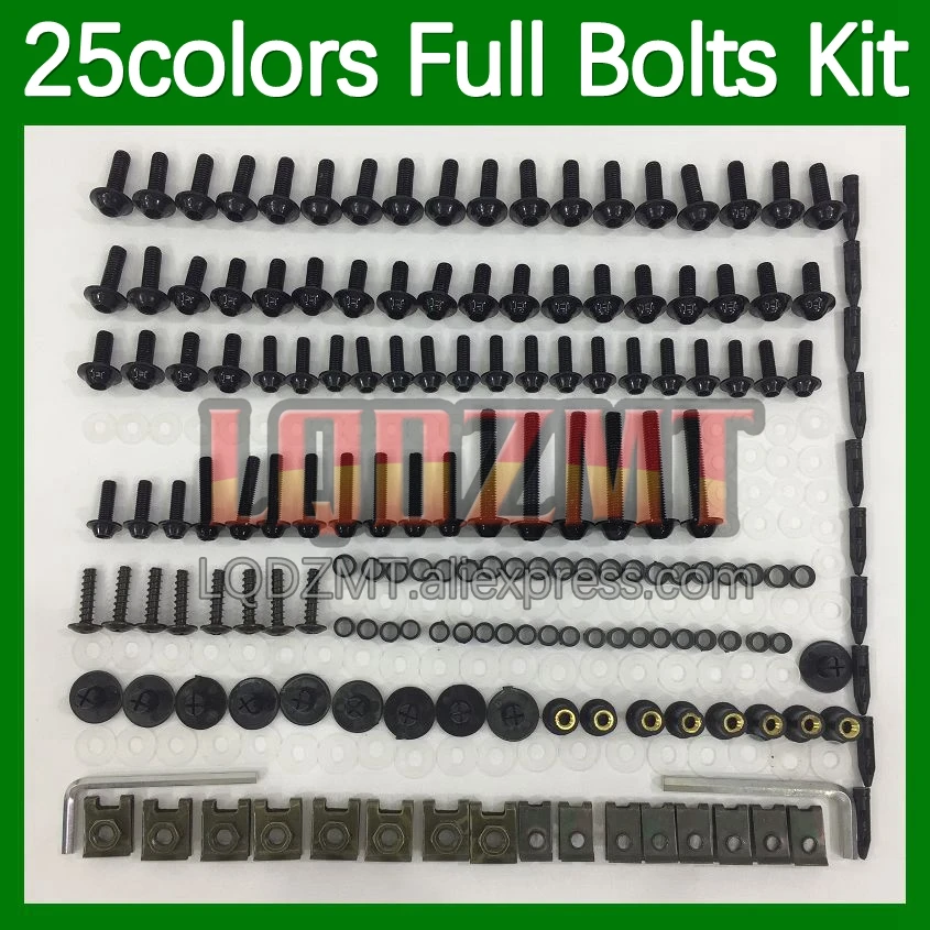 268pcs Body Bolt Full Screws Kit For HONDA CBR600 CBR 600 F4i CBR600F4i 04 05 06 07 2004 2005 2006 2007 Fairing Bolts screw Nut