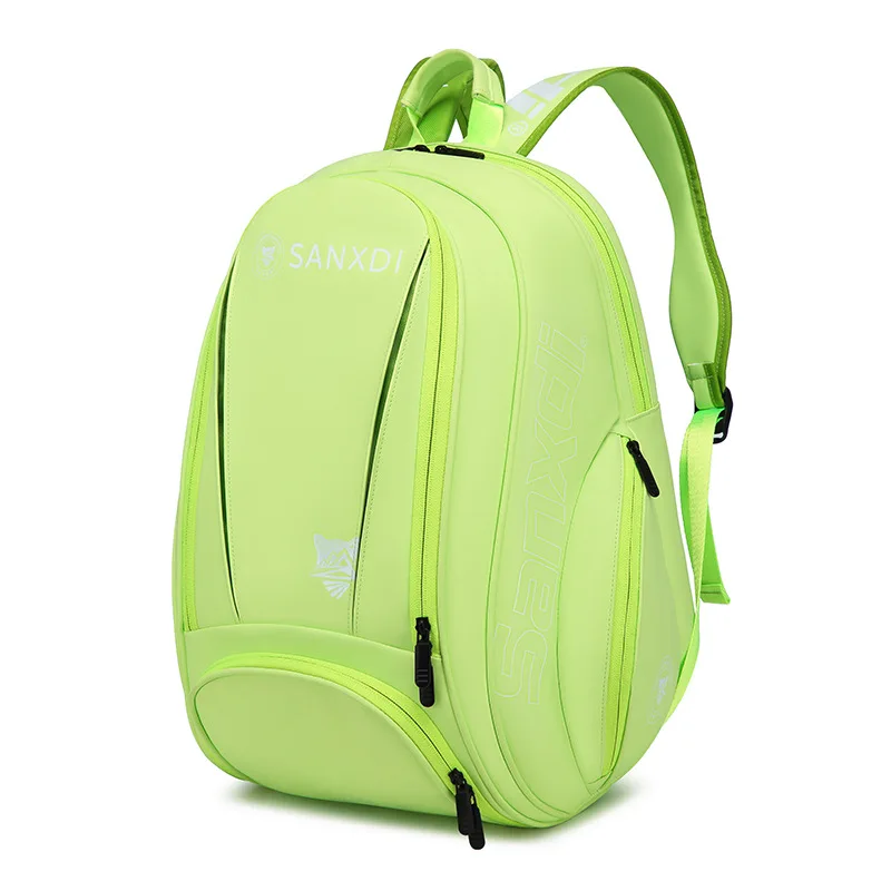 2026 SANXDI Tennis Racquet Bag Men Women PU Badminton Tennis Backpack Shoes Compartment Padel Squash Pickleball Unisex Tenis Bag