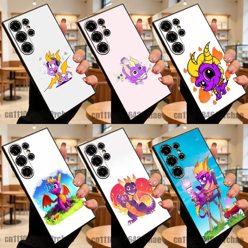 For Spyro the Dragon Phone Case For Samsung S25 S24 S26 S22 S23 S30 S21 Fe Lite Ultra Plus Custom Soft Cover