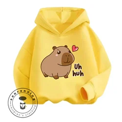 Capybara Cartoon Natural Cotton High Quality Niche Design Exquisite Details Feel Skin Friendly Children's Autumn Winter Hoodie